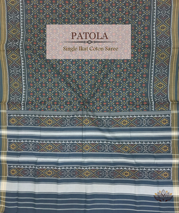 Cotton Single Ikat Patola Saree