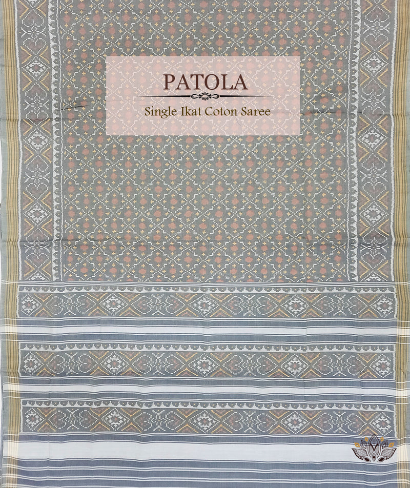 Cotton Single Ikat Patola Saree