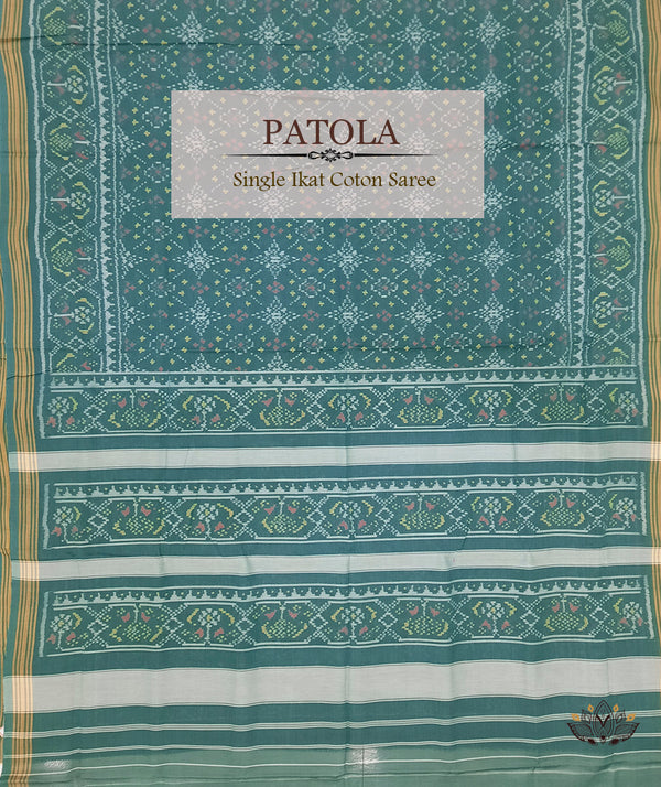 Cotton Single Ikat Patola Saree