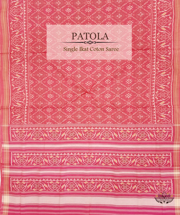 Cotton Single Ikat Patola Saree