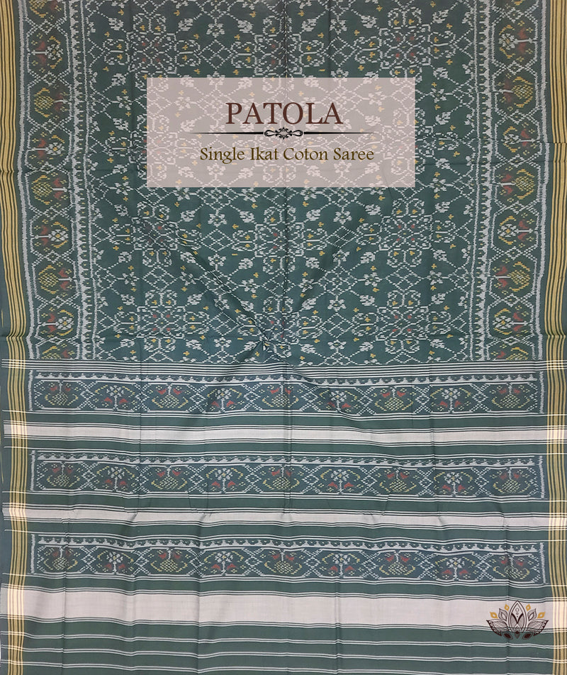 Cotton Single Ikat Patola Saree