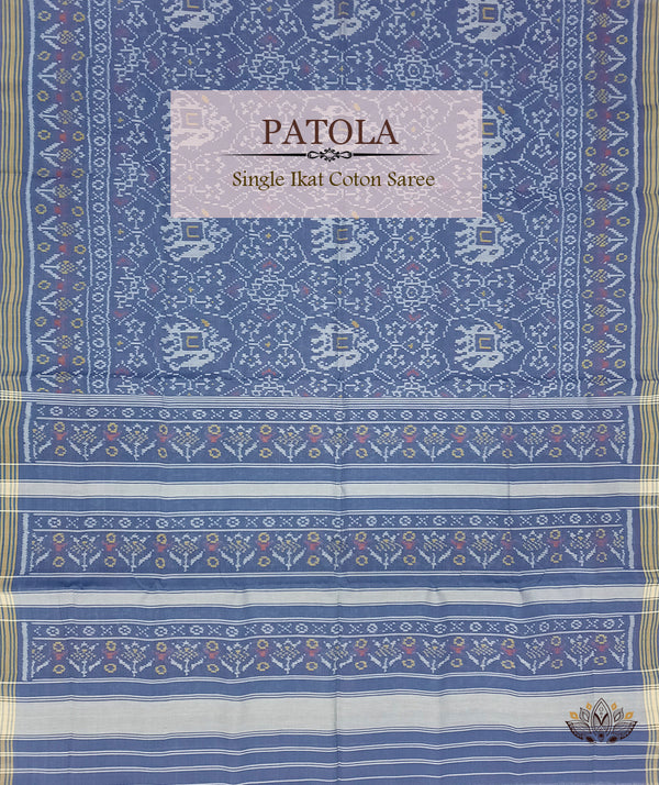 Cotton Single Ikat Patola Saree