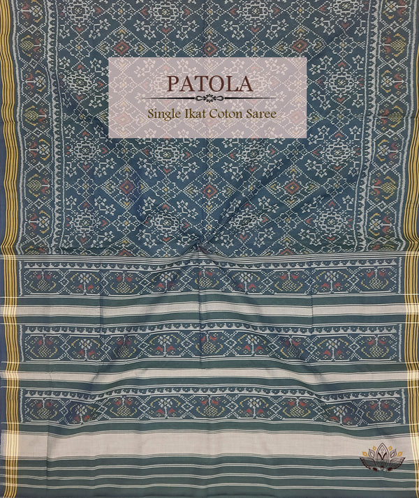Cotton Single Ikat Patola Saree