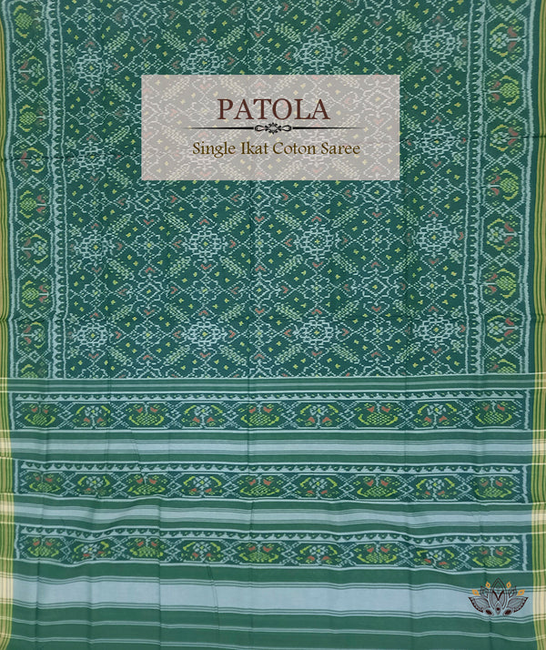 Cotton Single Ikat Patola Saree