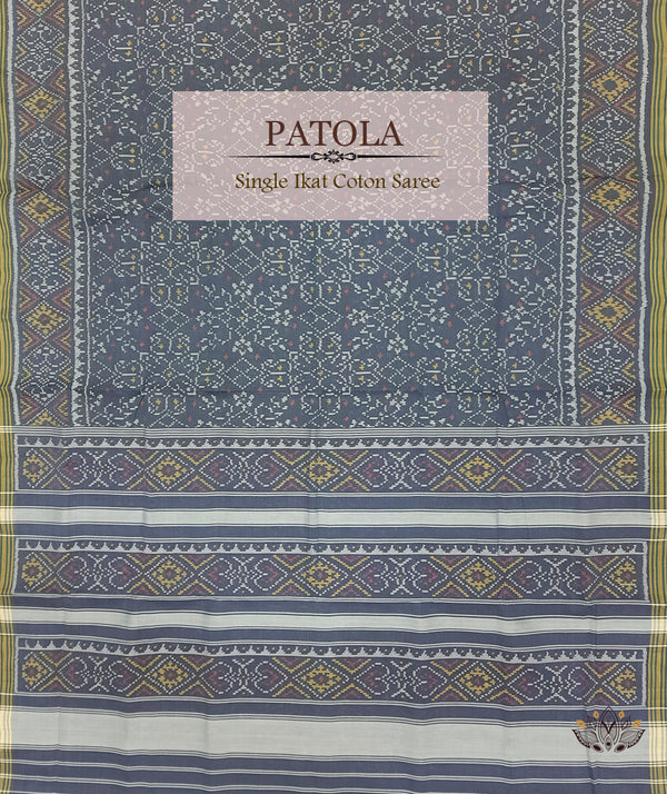 Cotton Single Ikat Patola Saree
