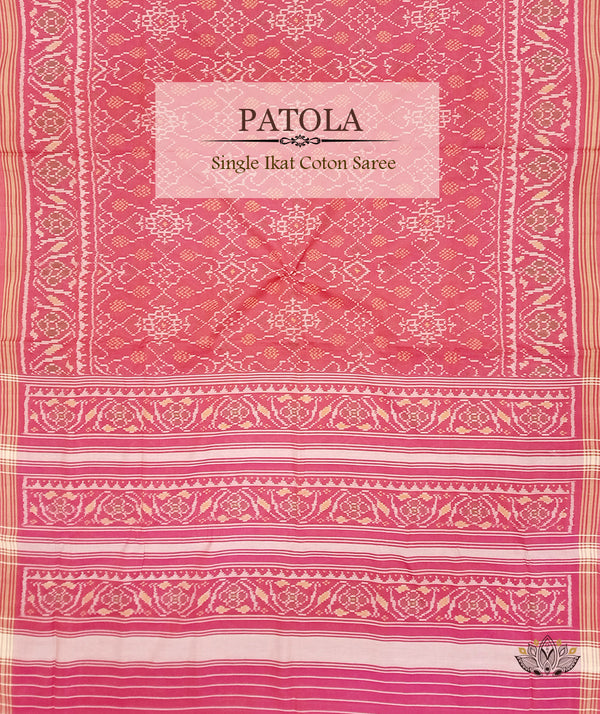 Cotton Single Ikat Patola Saree