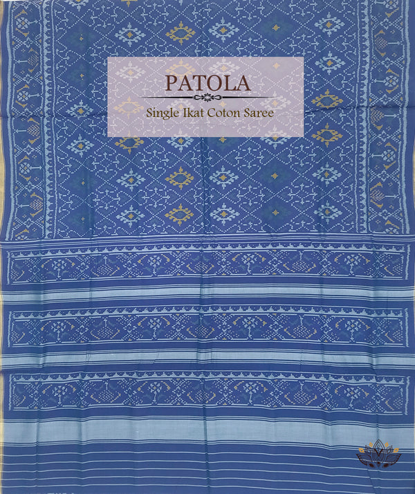 Cotton Single Ikat Patola Saree