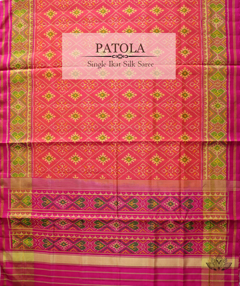 Silk Single Ikat Patola Saree