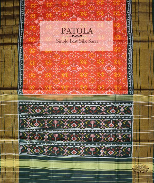 Silk Single Ikat Patola Saree