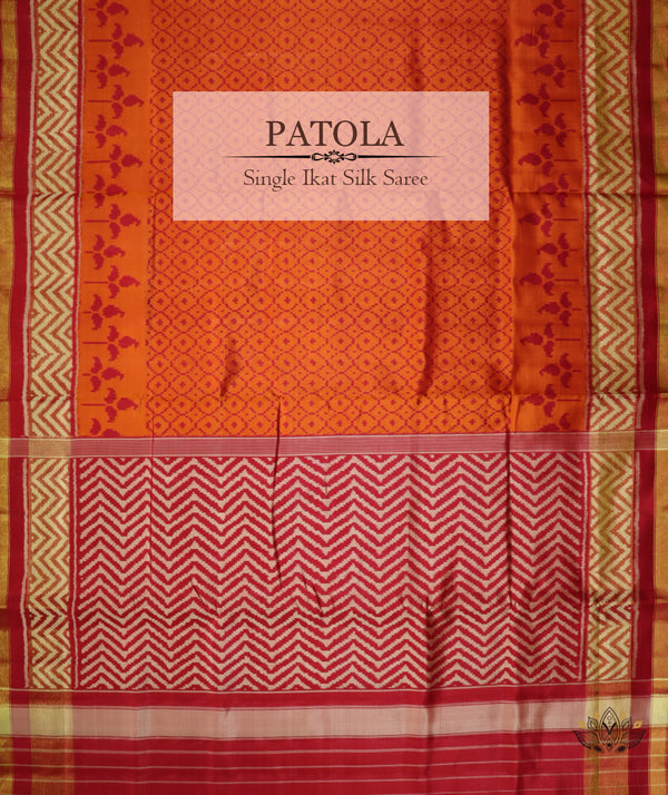 Silk Single Ikat Patola Saree