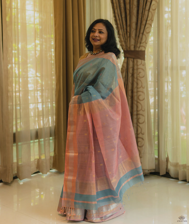 MAHESHWARI COTTON SILK SAREE