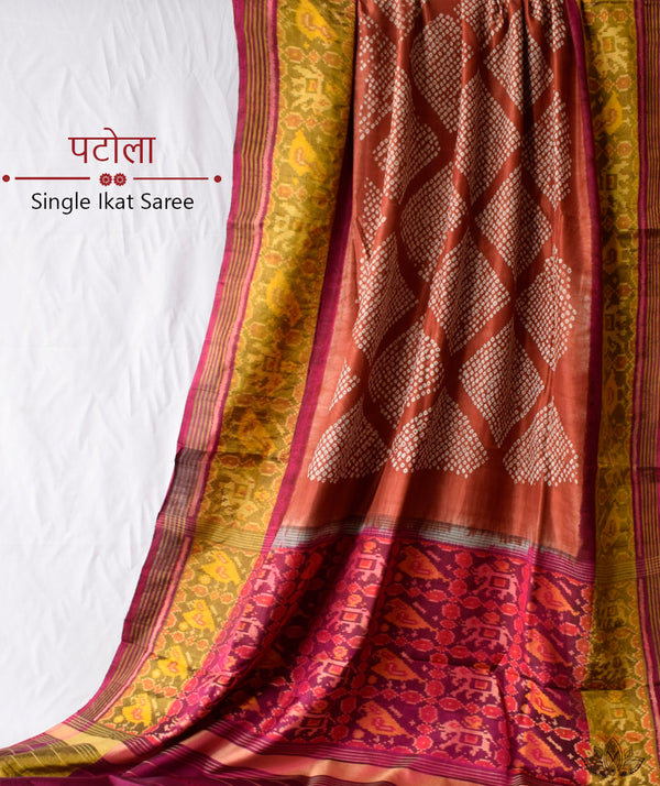 Single Ikat Patola Saree