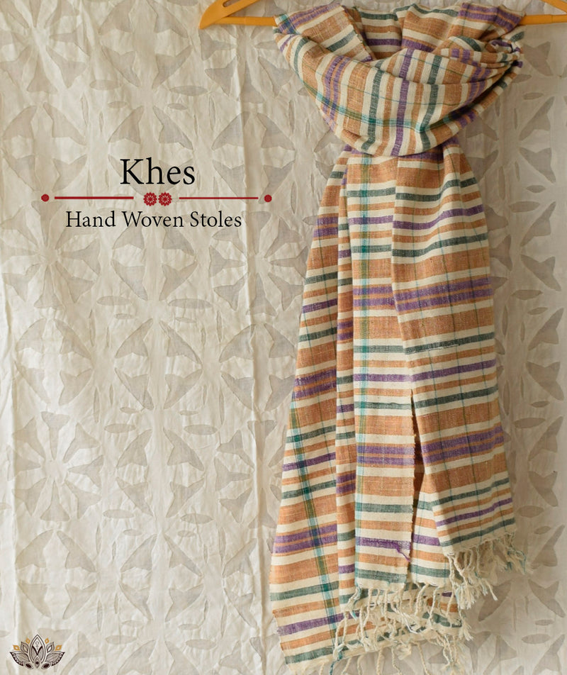 KHES HANDWOVEN COTTON STOLES