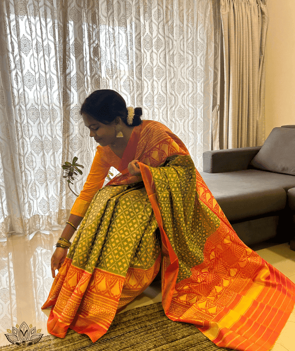 Silk Single Ikat Patola Saree
