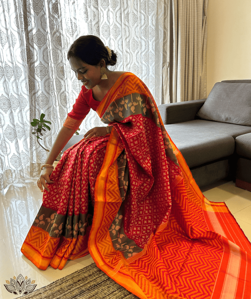 Silk Single Ikat Patola Saree