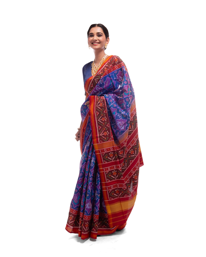 Patola Semi Double Ikat Sarees