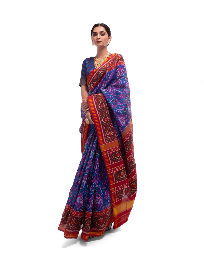 Patola Semi Double Ikat Sarees