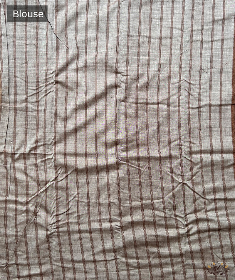 Maniabandha Single Ikat Handwoven Saree