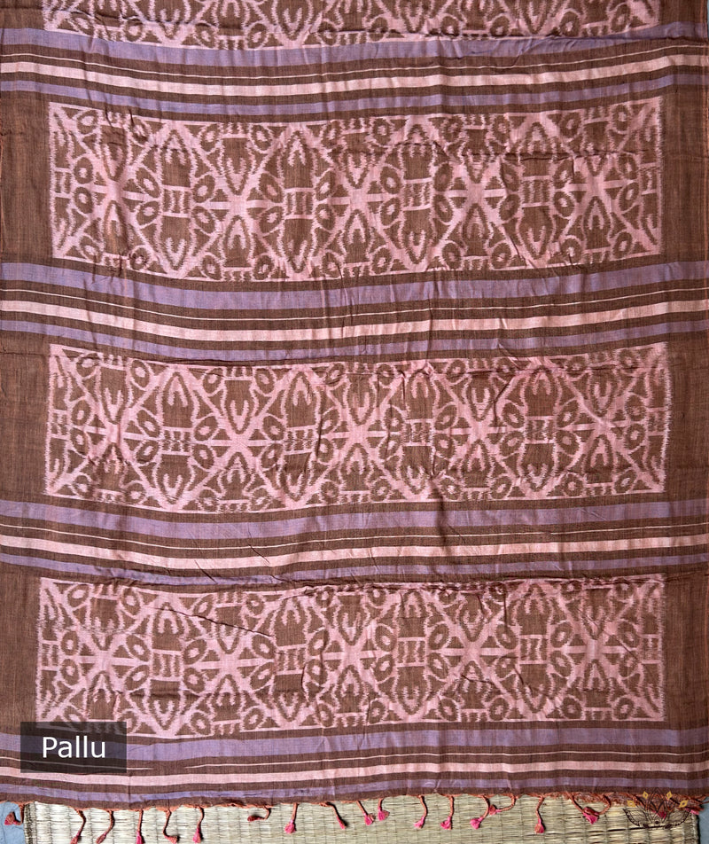 Maniabandha Single Ikat Handwoven Saree