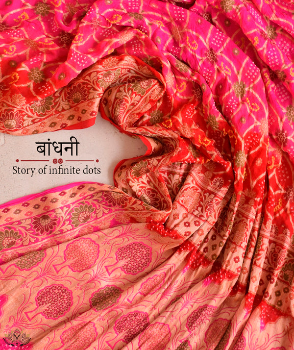 Bandhani Silk Saree