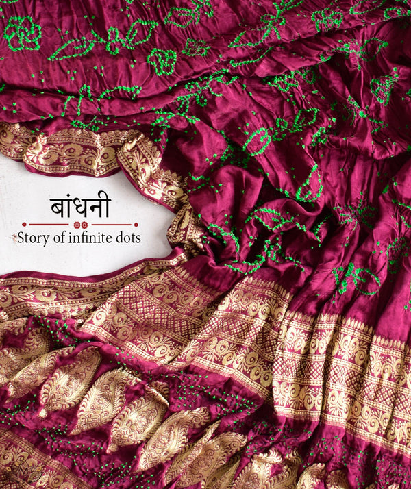 Bandhani Silk Saree