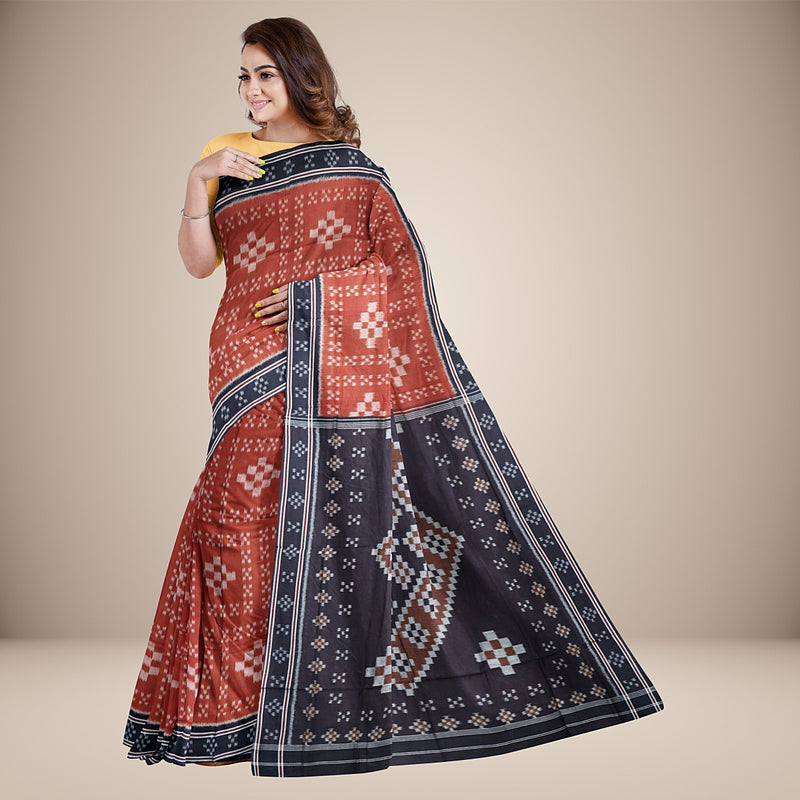 Nuapatna  Cotton Handwoven Saree