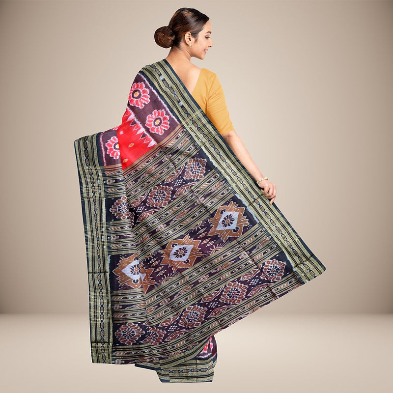 Nuapatna  Silk  Handwoven Saree