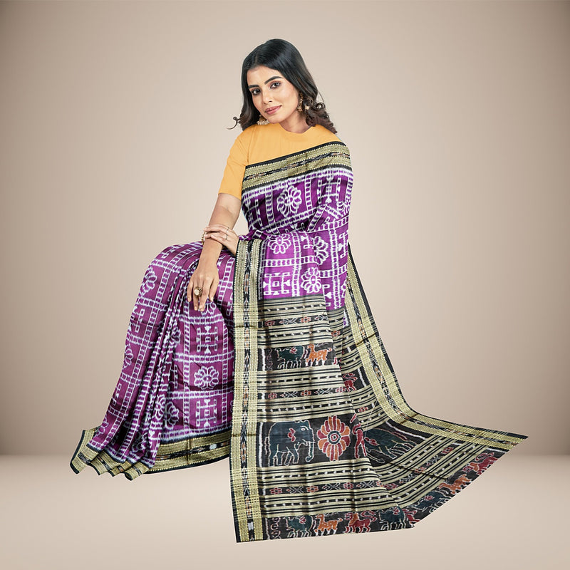 Nuapatna  Silk  Handwoven Saree