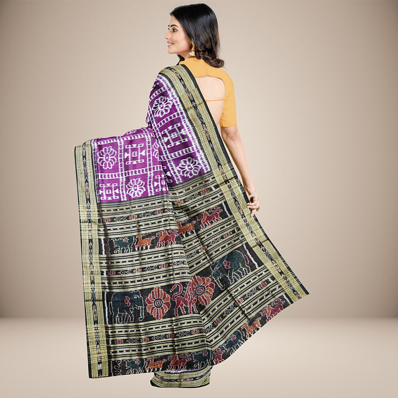 Nuapatna  Silk  Handwoven Saree