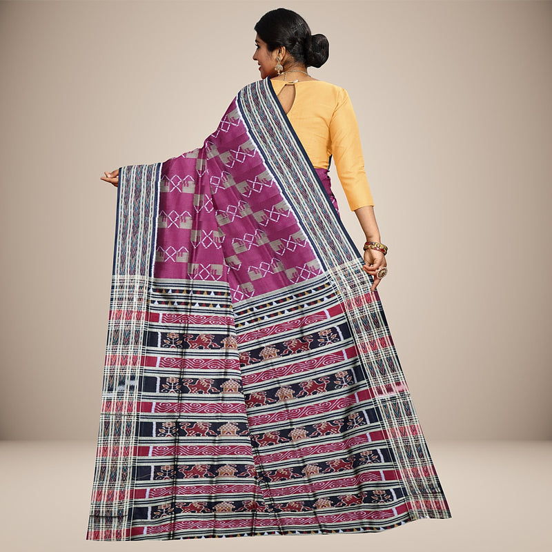 Nuapatna  Silk  Handwoven Saree