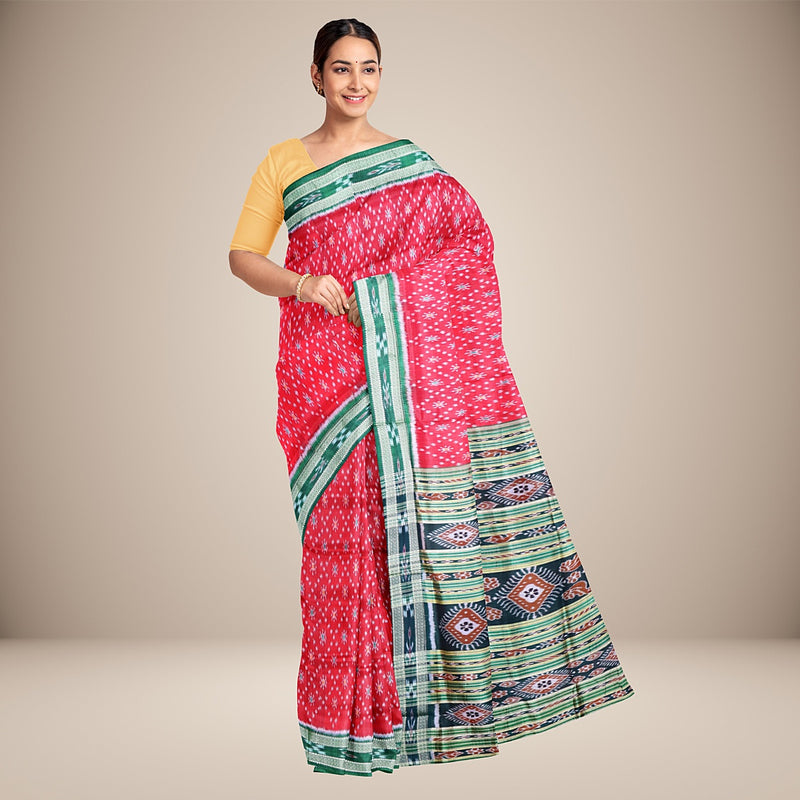 Nuapatna  Silk  Handwoven Saree