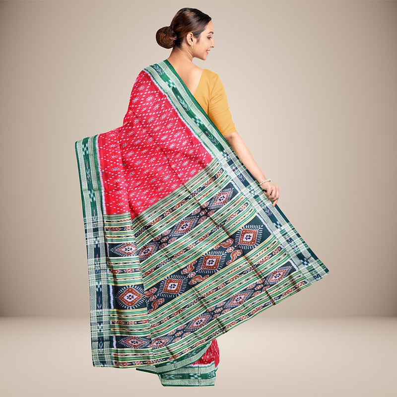 Nuapatna  Silk  Handwoven Saree