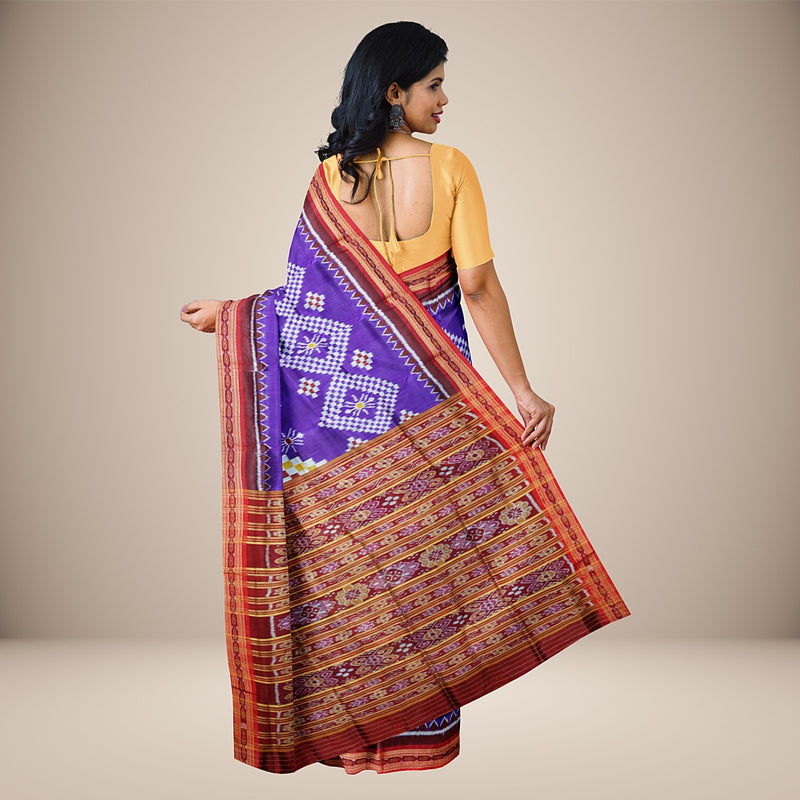 Nuapatna  Silk  Handwoven Saree