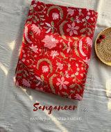 Sanganer Handblock Printed Yardage Fabric