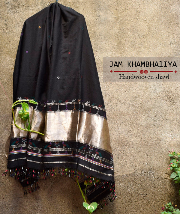 JAM KHAMBHADIYA HAND WOVEN SHAWL
