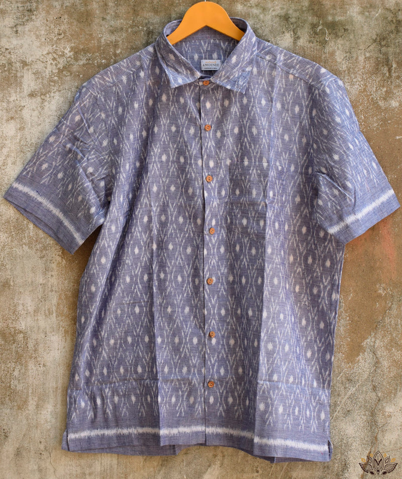 Handwoven Ikat Men's Shirt