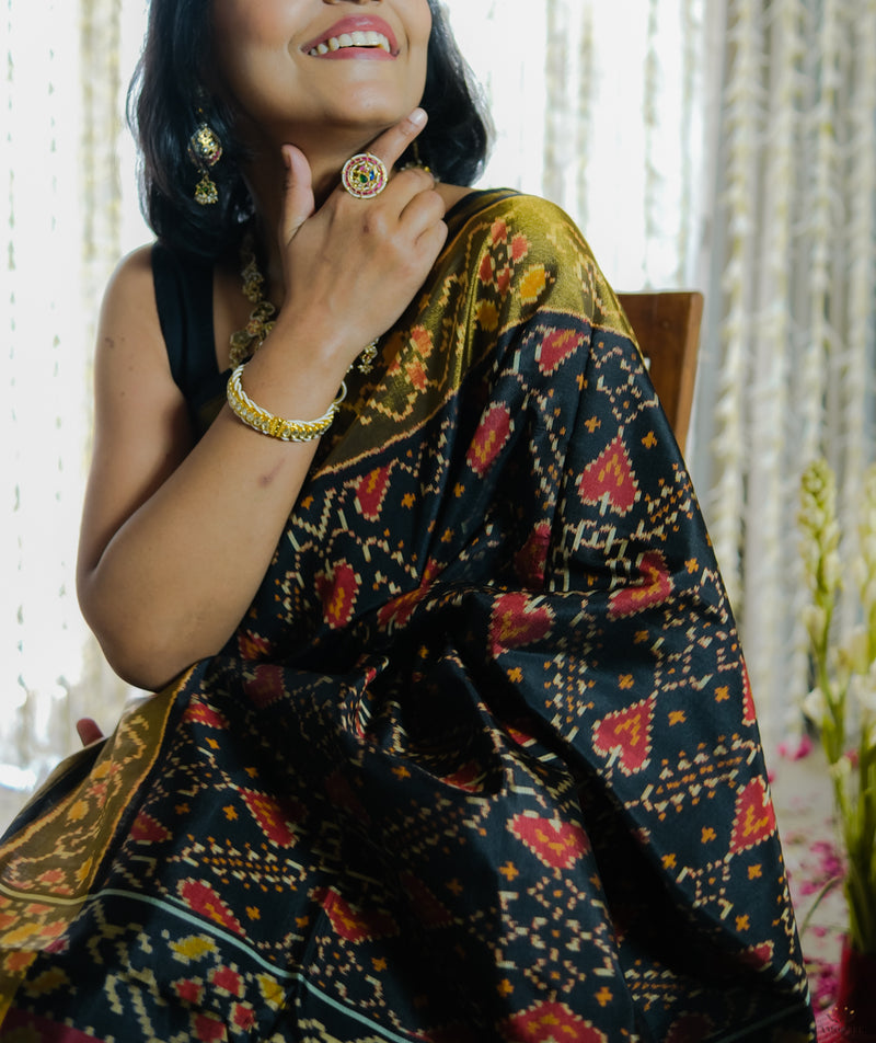 Silk Single Ikat Patola Saree