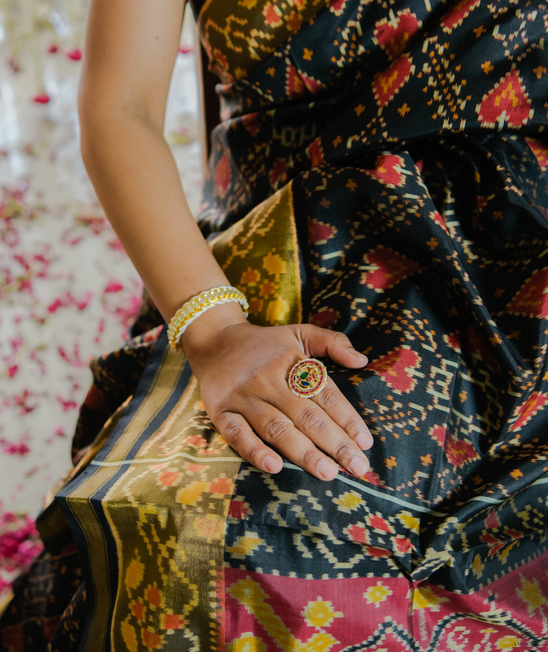 Silk Single Ikat Patola Saree