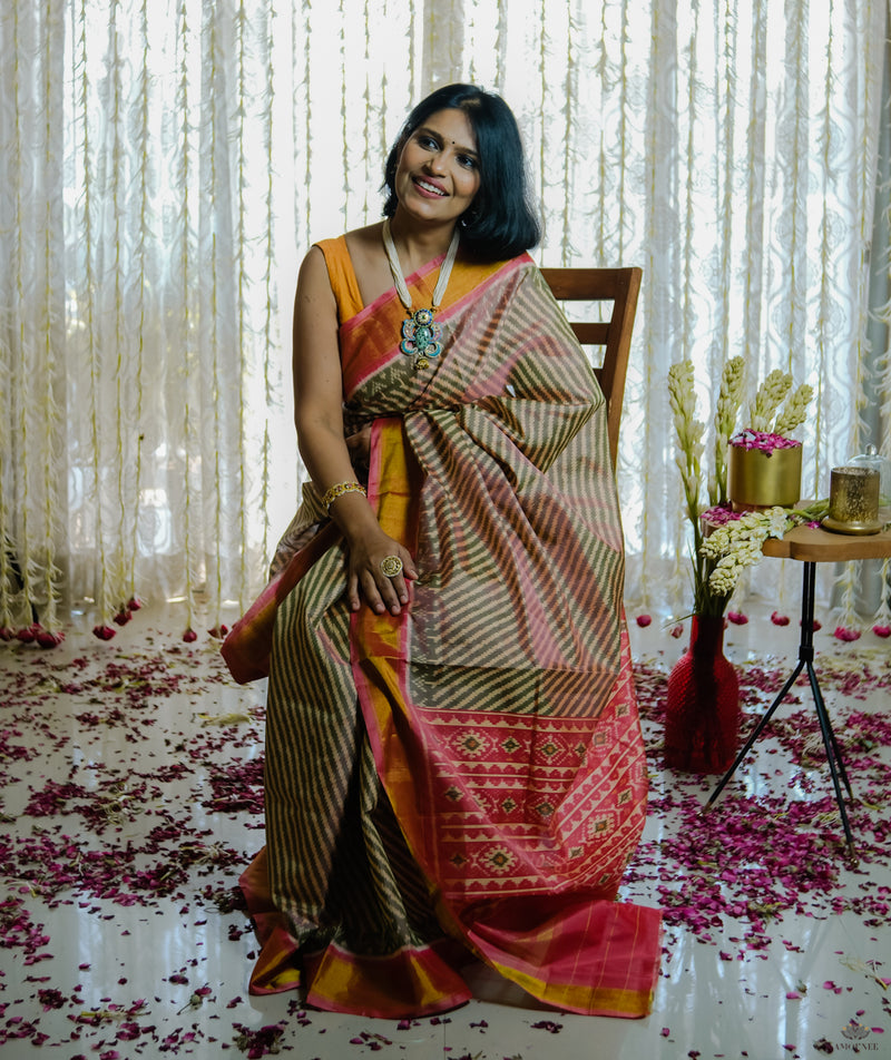 Silk Single Ikat Patola Saree