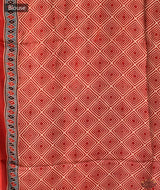 Ajrakh Modal Silk Hand Block Printed Saree