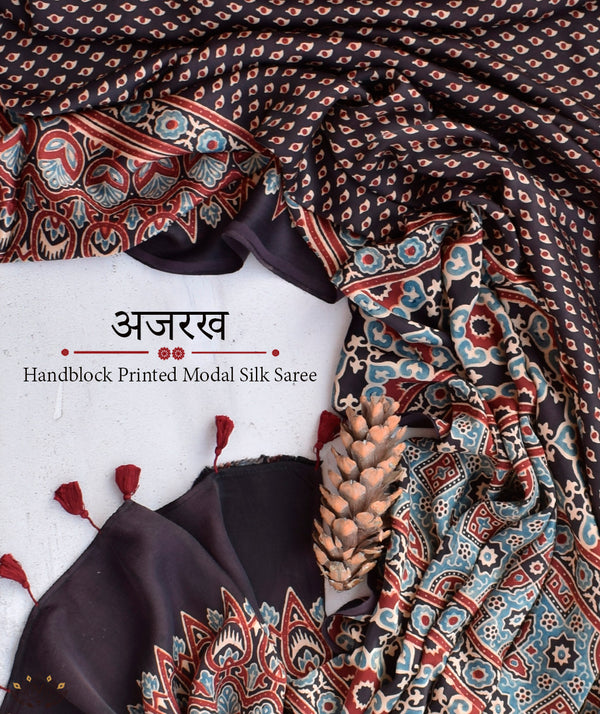 Ajrakh Sarees - Buy directly from the artisan