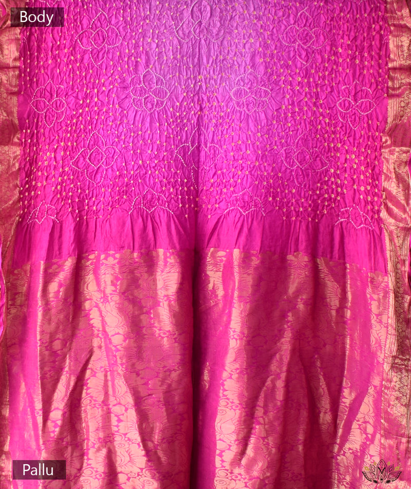 Bandhani Silk Saree