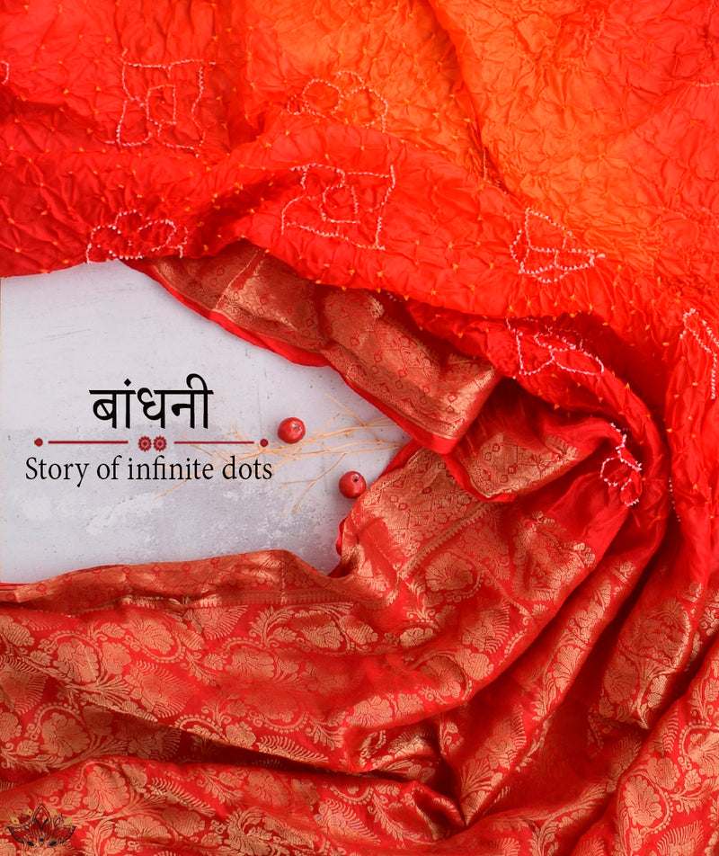 Bandhani Silk Saree