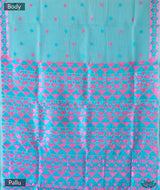 Phulkari Hand Embroidery Saree