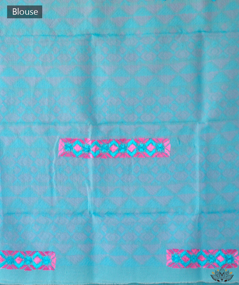 Phulkari Hand Embroidery Saree