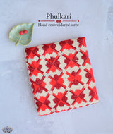 Phulkari Hand Embroidery Saree