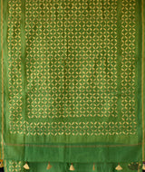 Applique HandStiched Chanderi Saree