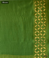 Applique HandStiched Chanderi Saree