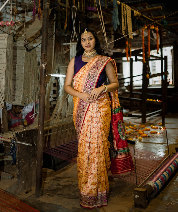 Ashawali Brocade Silk Saree